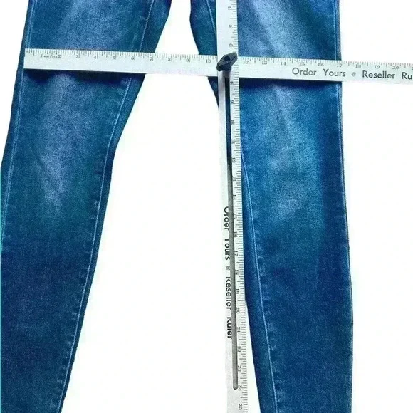 Judy Blue Jean Women size 0/24 Skinny Fit Austen High Rise Western Yoke Like New - Picture 10 of 10